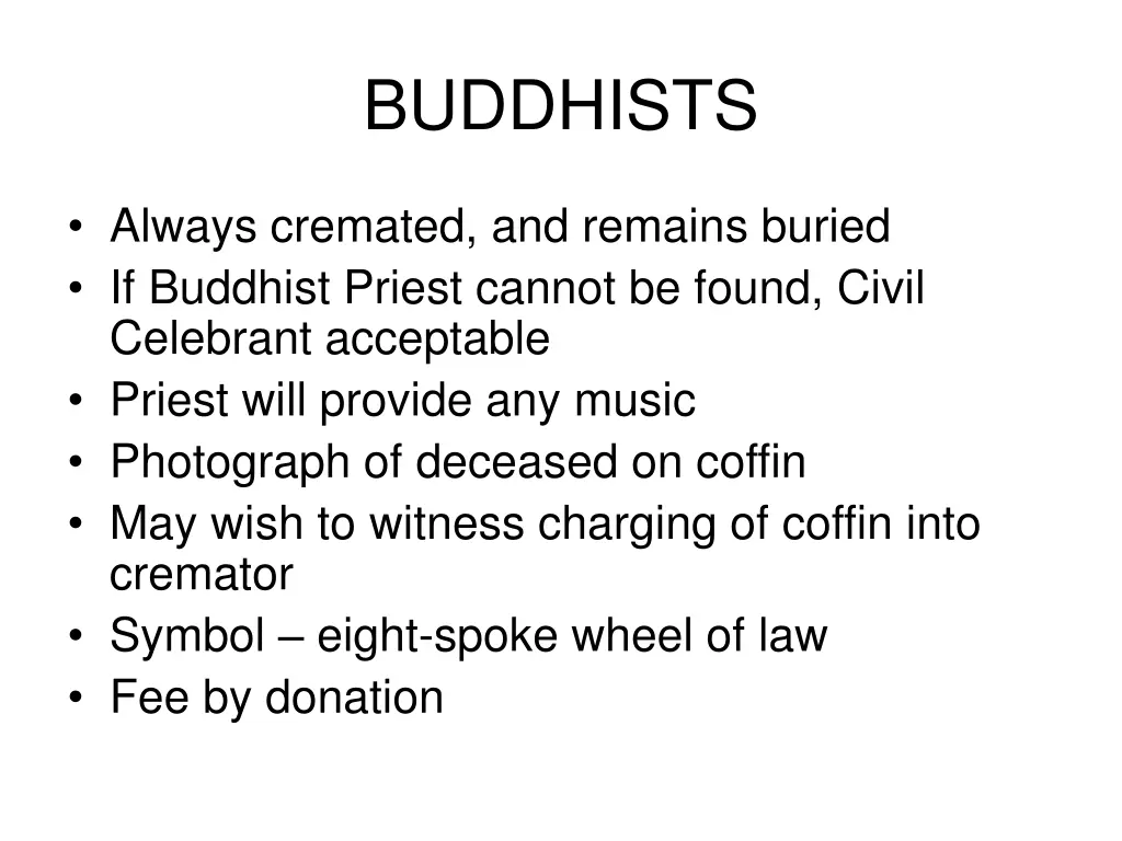 buddhists