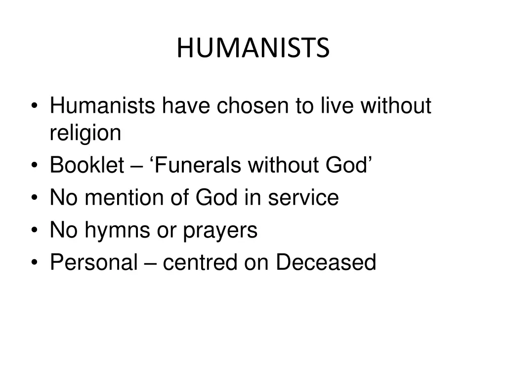 humanists