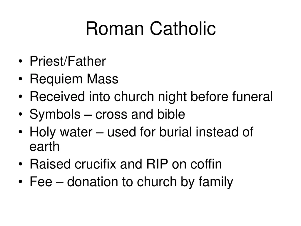 roman catholic