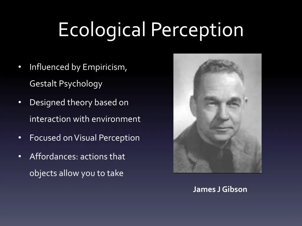 ecological perception