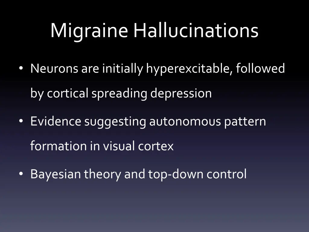 migraine hallucinations