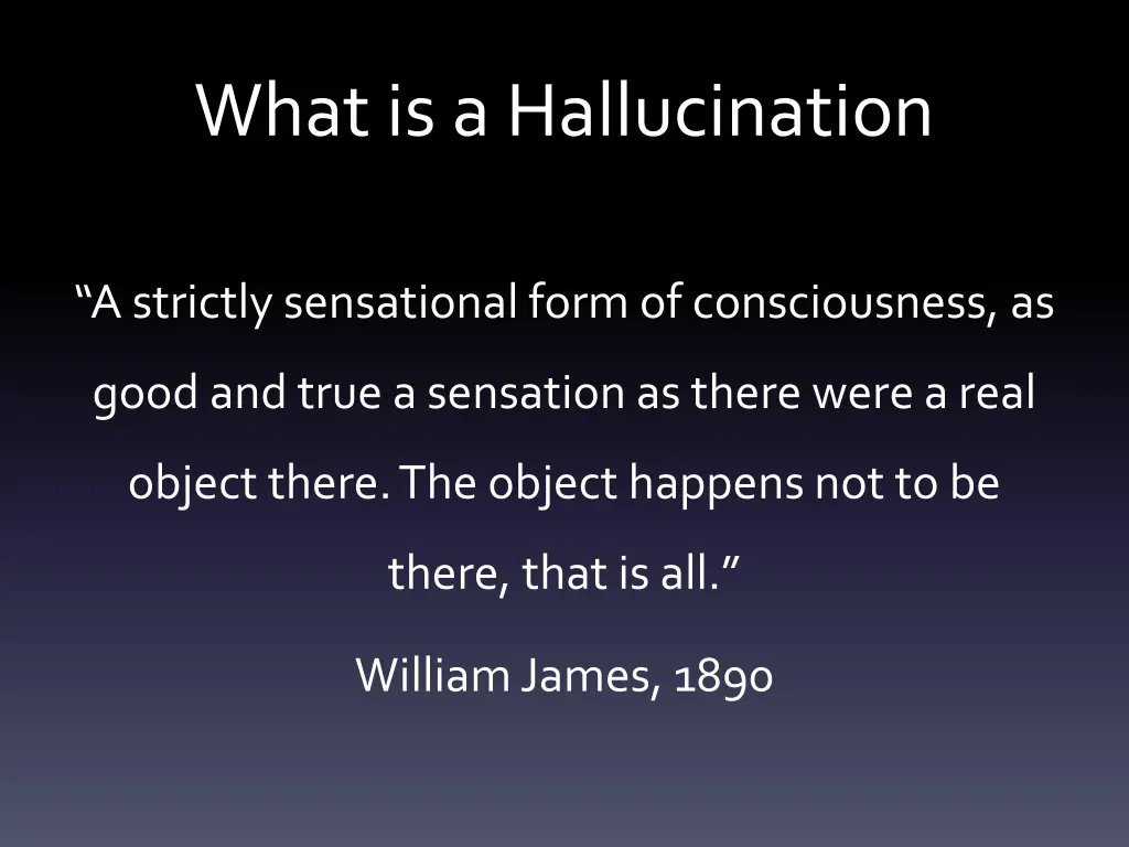 what is a hallucination