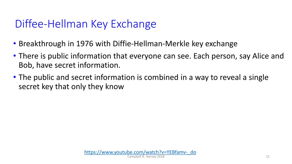 diffee hellman key exchange