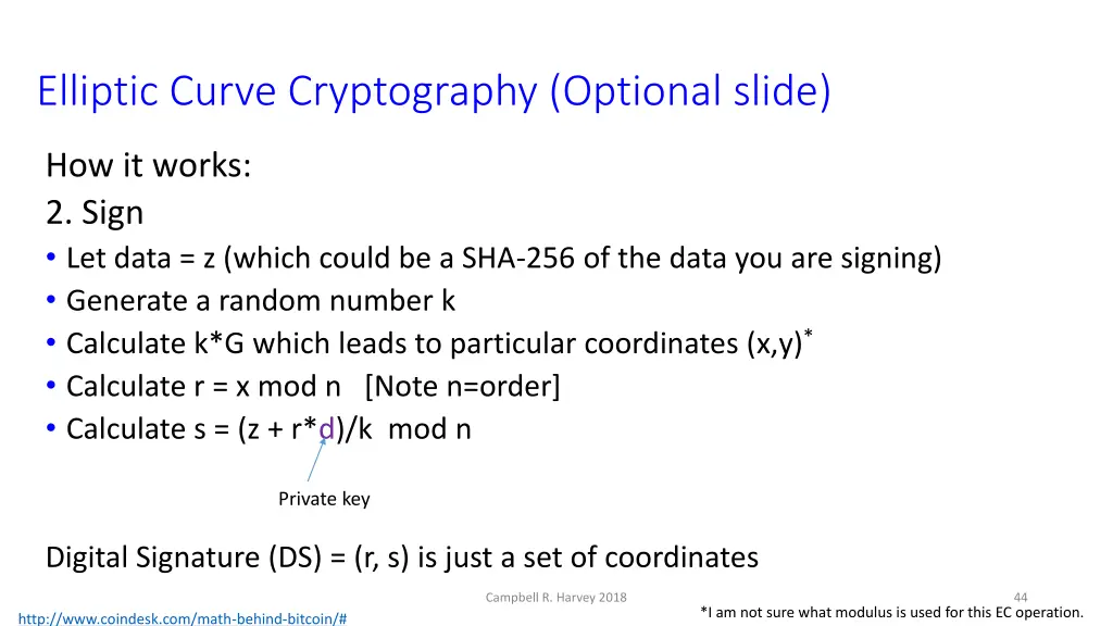 elliptic curve cryptography optional slide 10