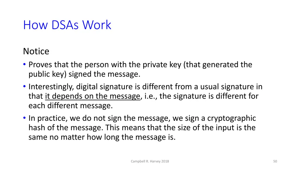 how dsas work