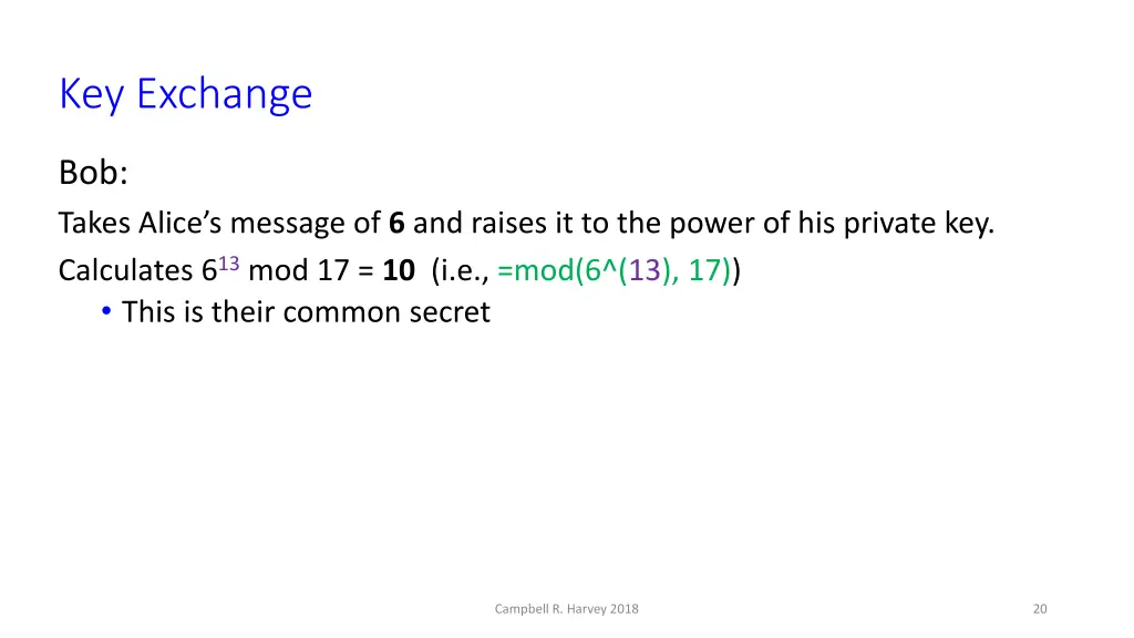 key exchange 7