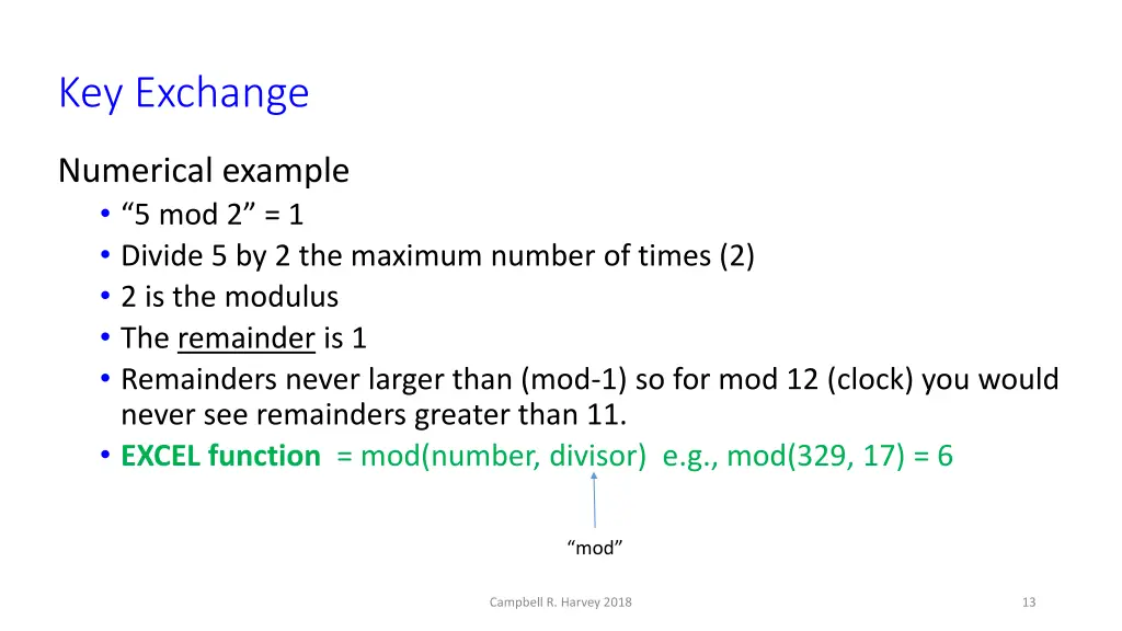 key exchange