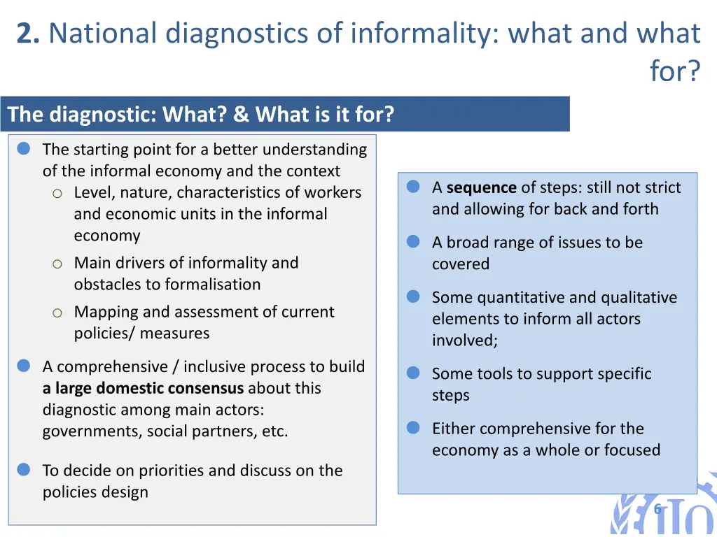 2 national diagnostics of informality what