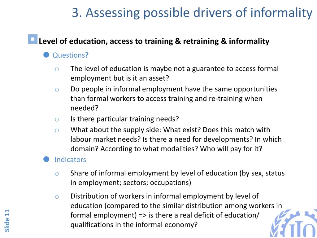 3 assessing possible drivers of informality