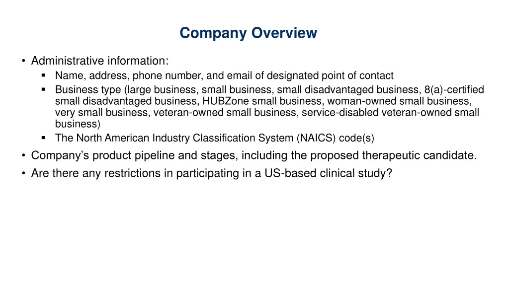 company overview