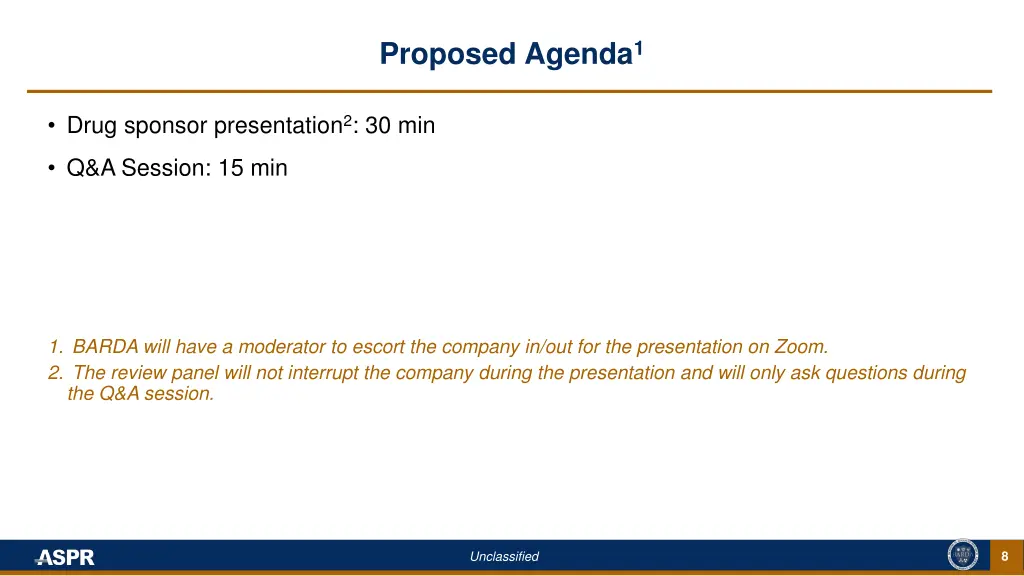 proposed agenda 1