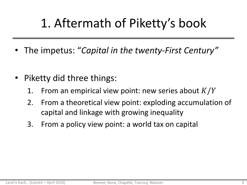 1 aftermath of piketty s book