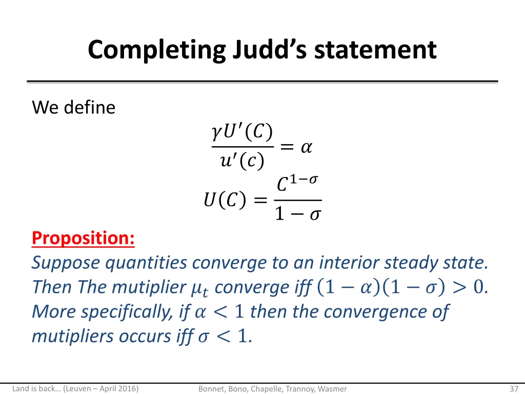 completing judd s statement