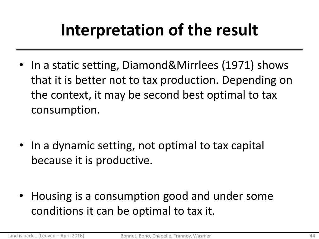 interpretation of the result