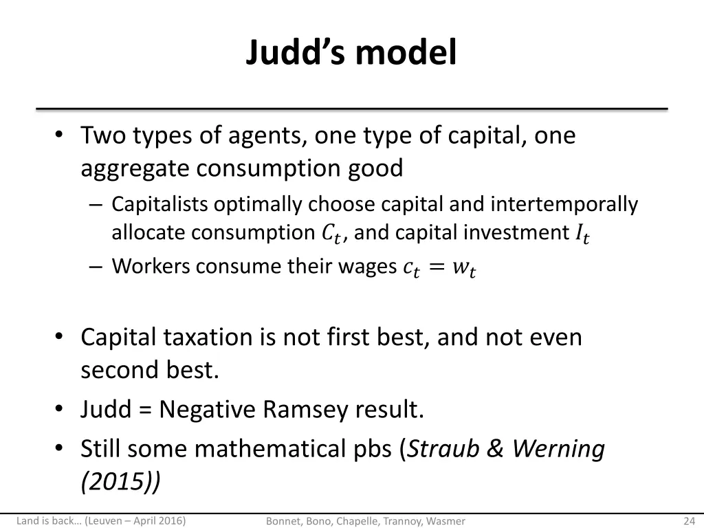 judd s model