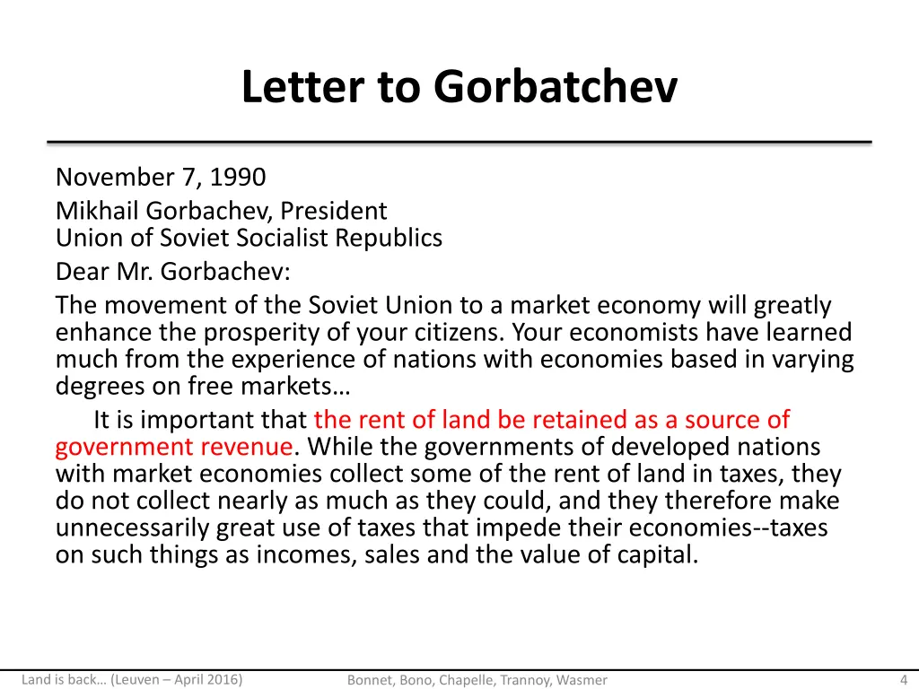 letter to gorbatchev