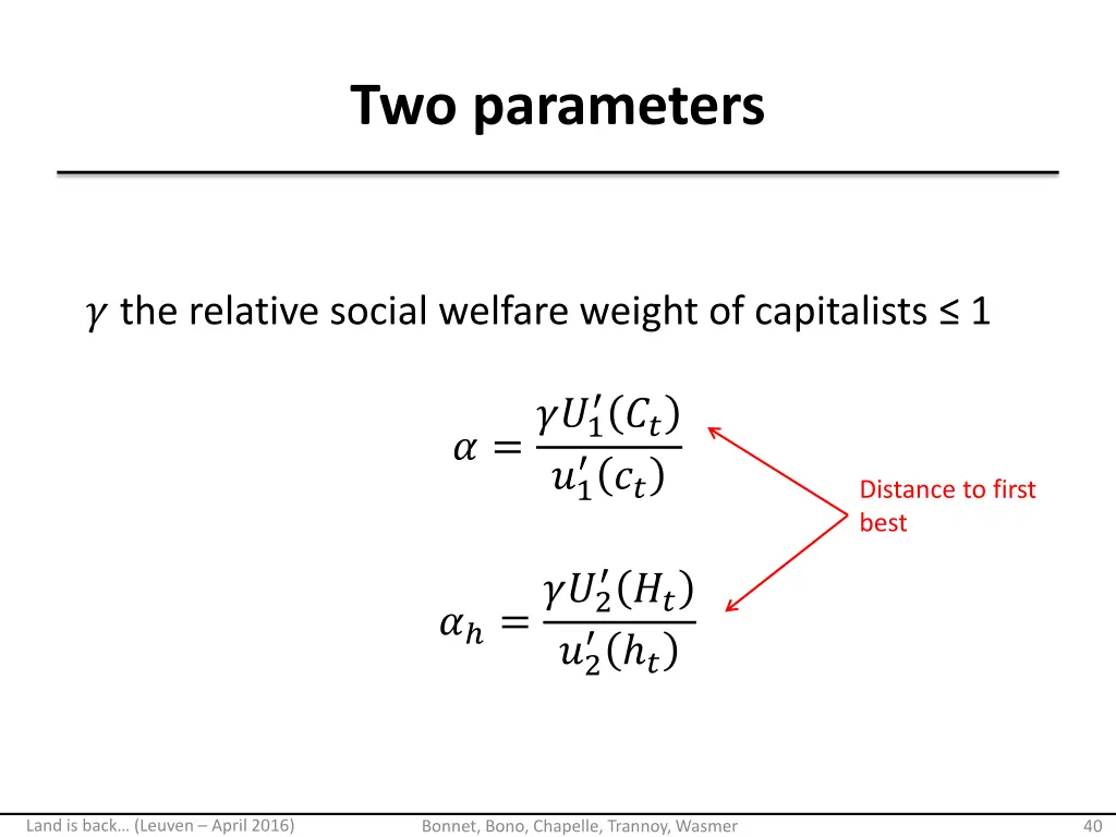 two parameters