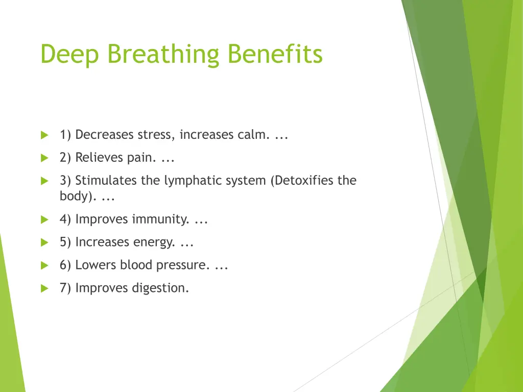 deep breathing benefits