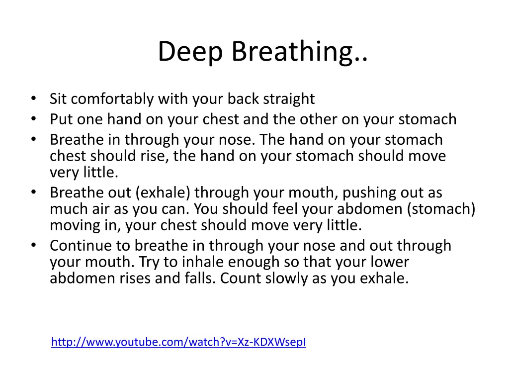 deep breathing