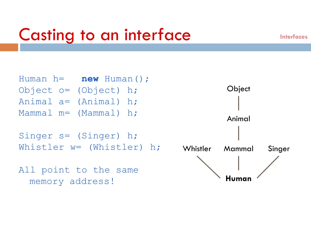 casting to an interface