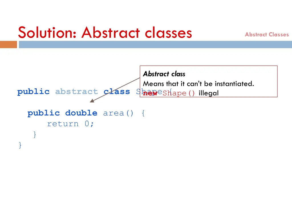 solution abstract classes