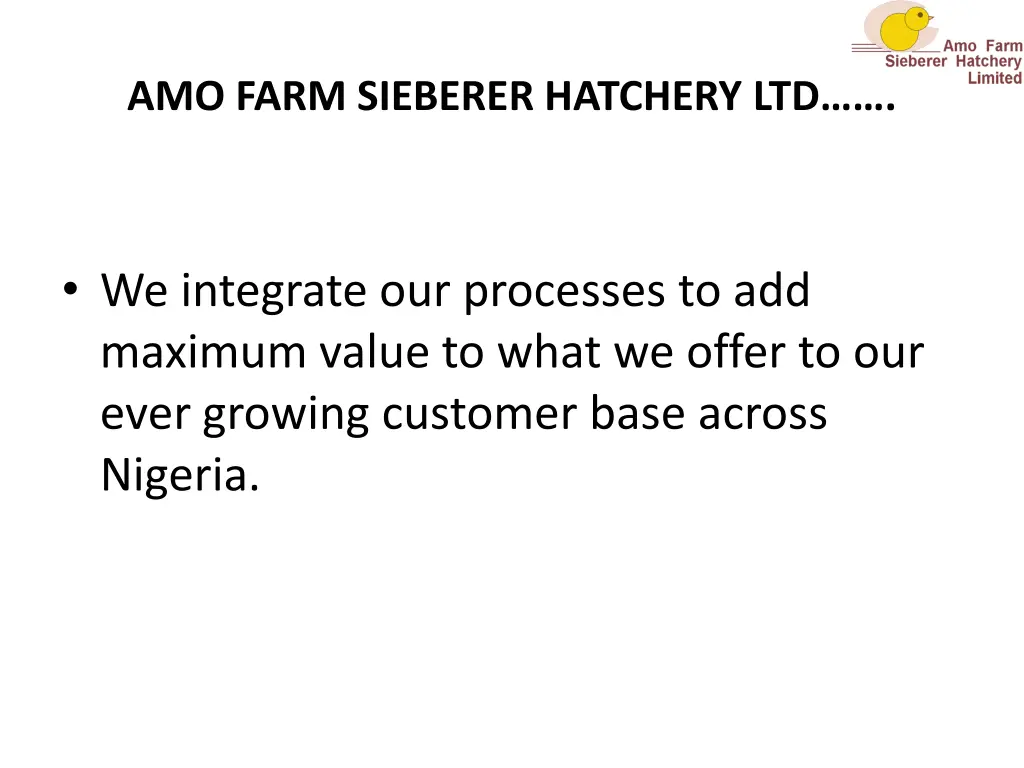 amo farm sieberer hatchery ltd