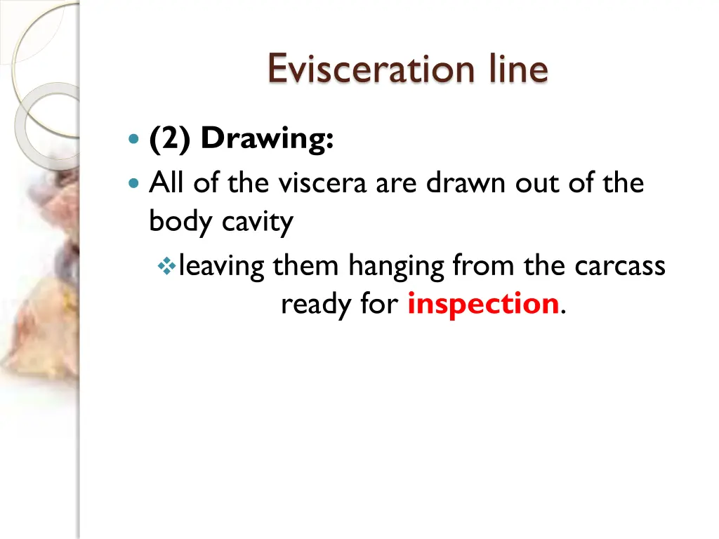 evisceration line 1