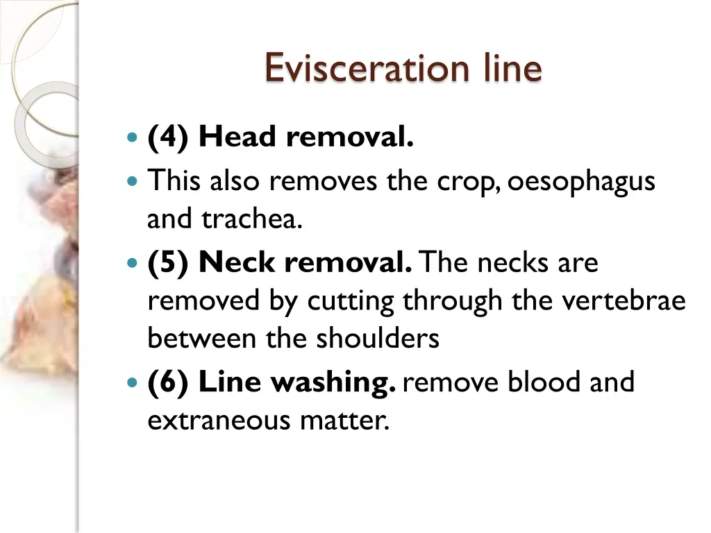 evisceration line 3