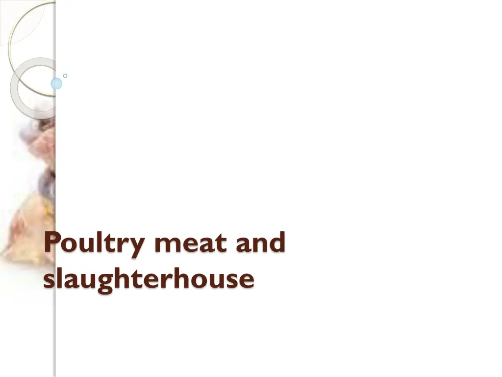 poultry meat and slaughterhouse