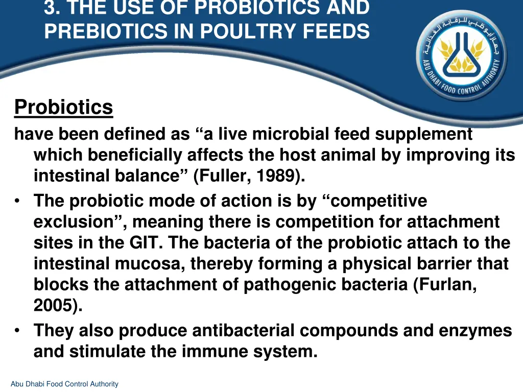 3 the use of probiotics and prebiotics in poultry 6