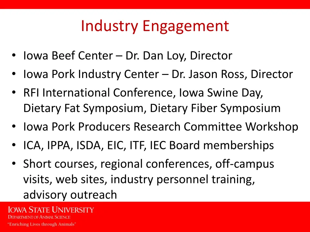 industry engagement