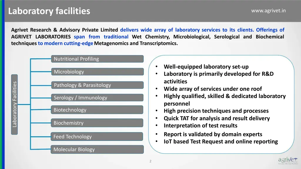 laboratory facilities