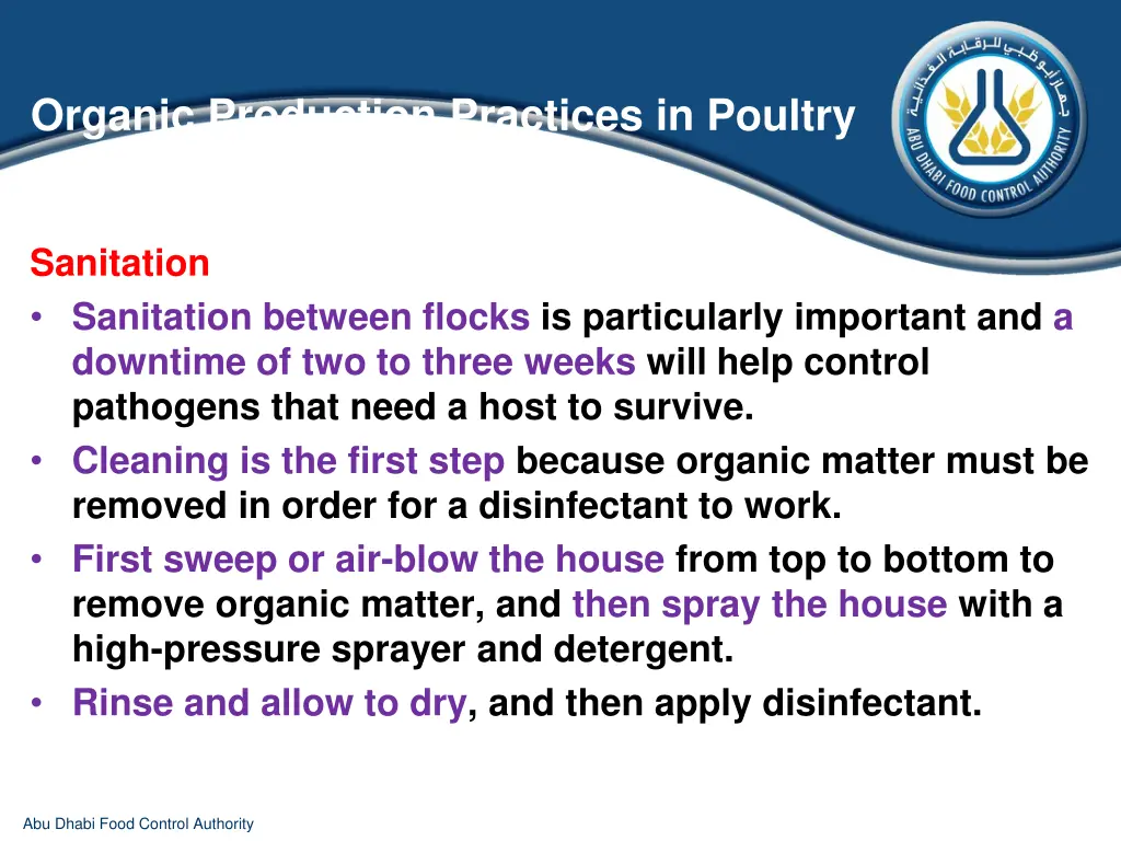 organic production practices in poultry 12