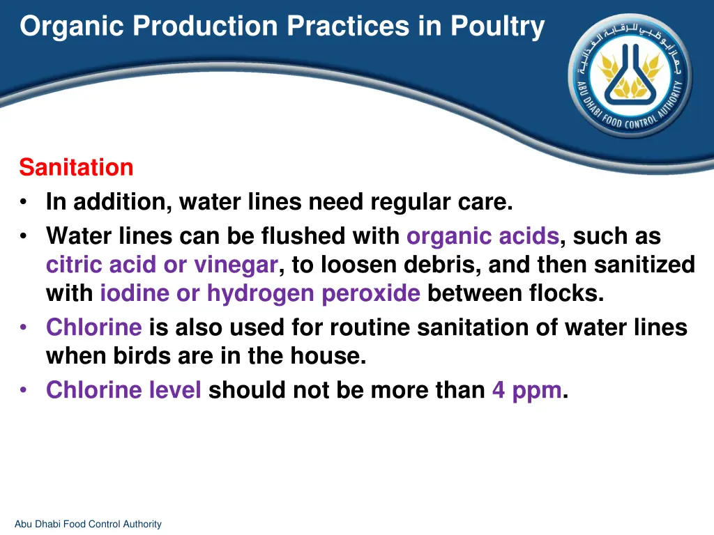 organic production practices in poultry 14