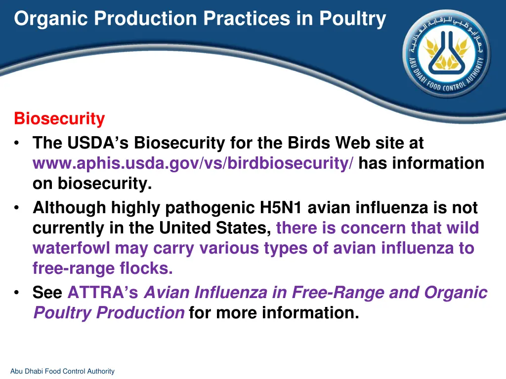 organic production practices in poultry 16