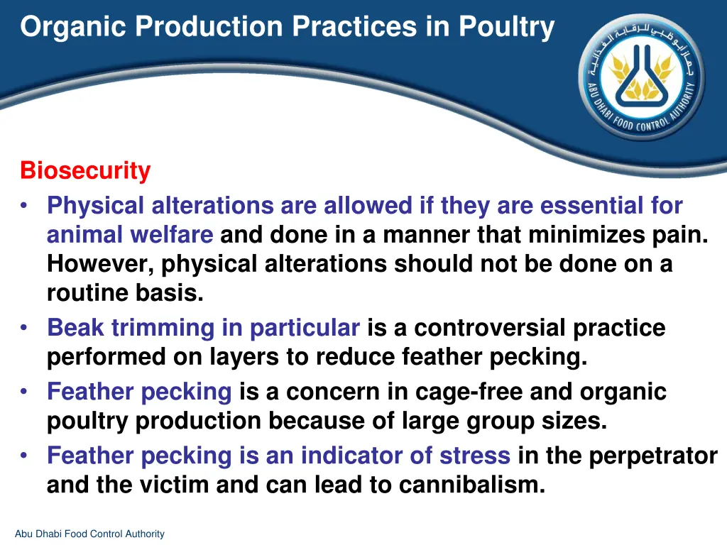 organic production practices in poultry 17