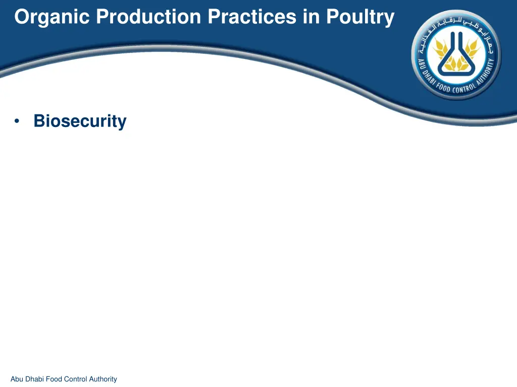 organic production practices in poultry 19