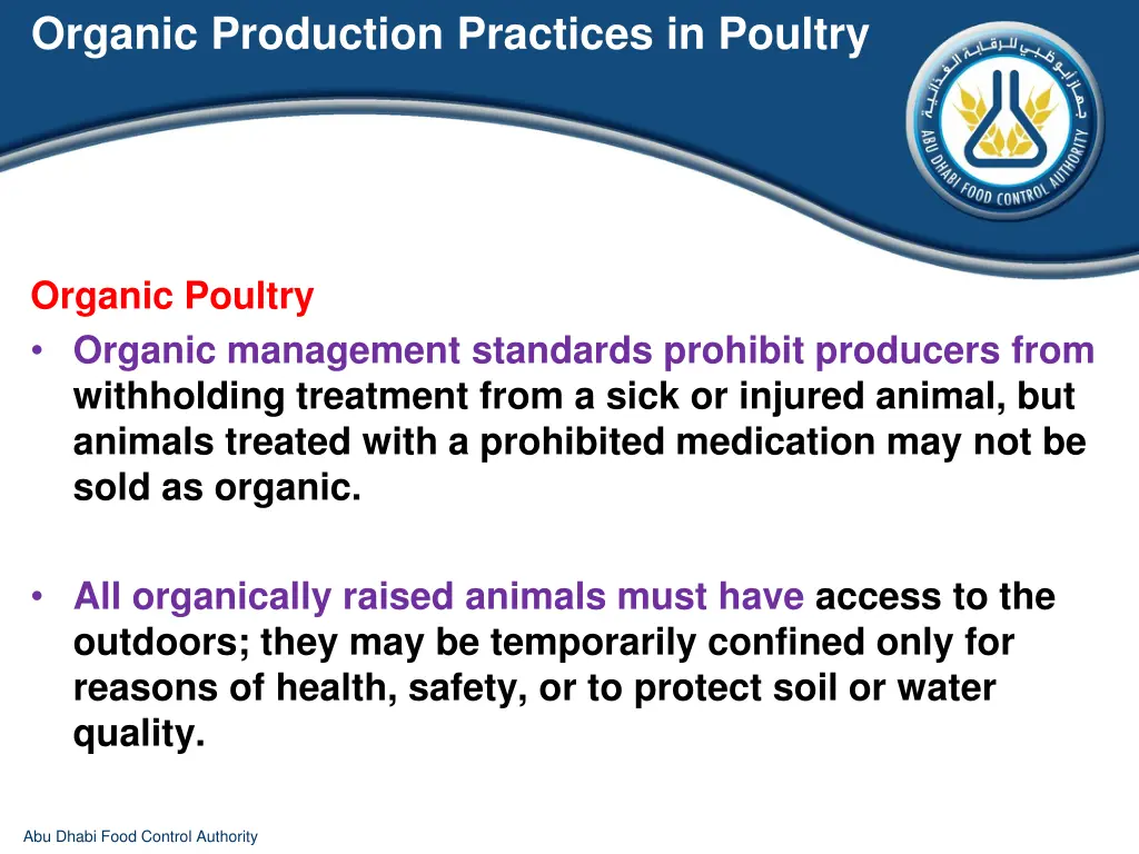 organic production practices in poultry 2