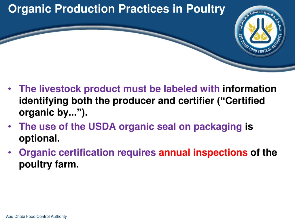 organic production practices in poultry 6