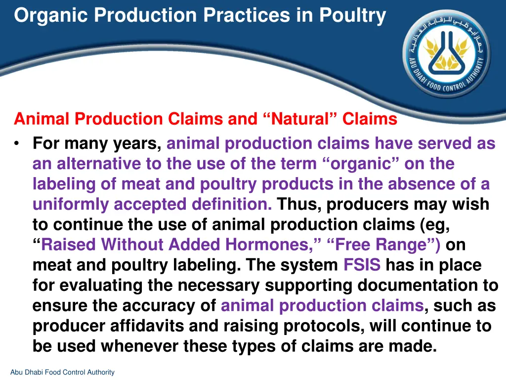 organic production practices in poultry 8