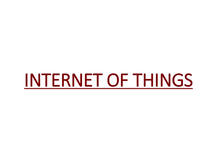 internet of things internet of things