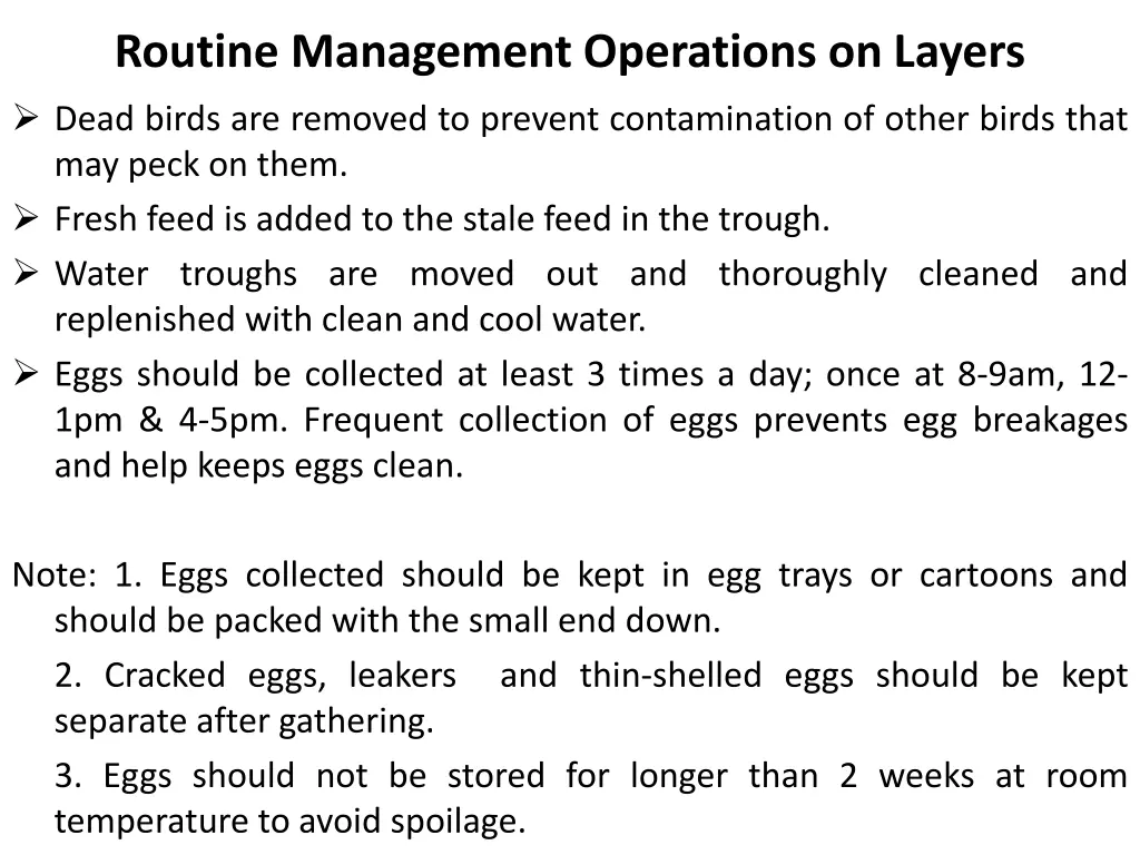 routine management operations on layers dead