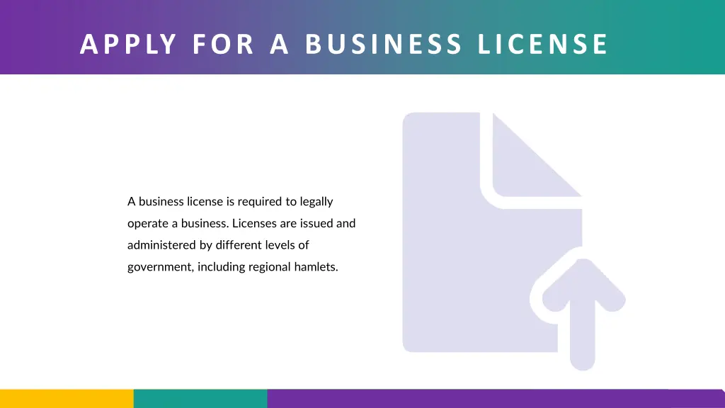 apply for a business license