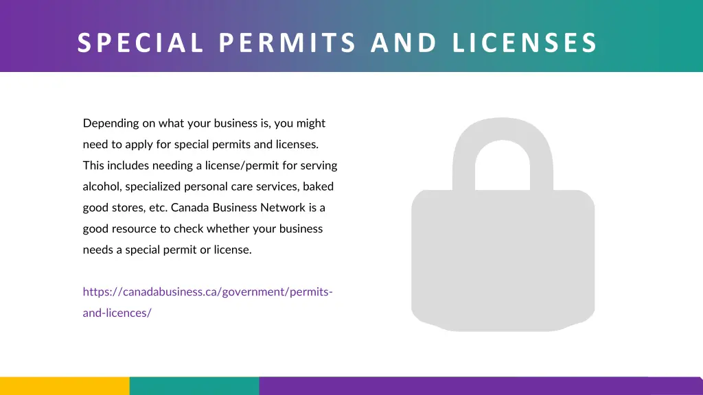 special permits and licenses