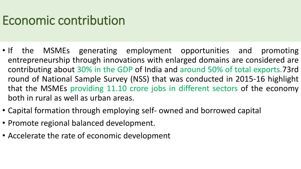 economic contribution economic contribution