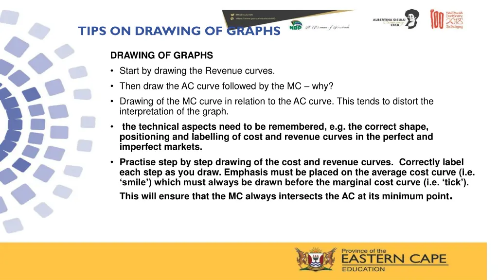 tips on drawing of graphs