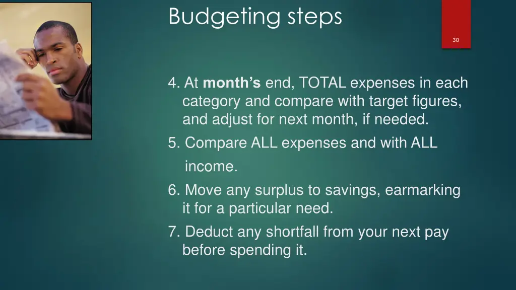 budgeting steps