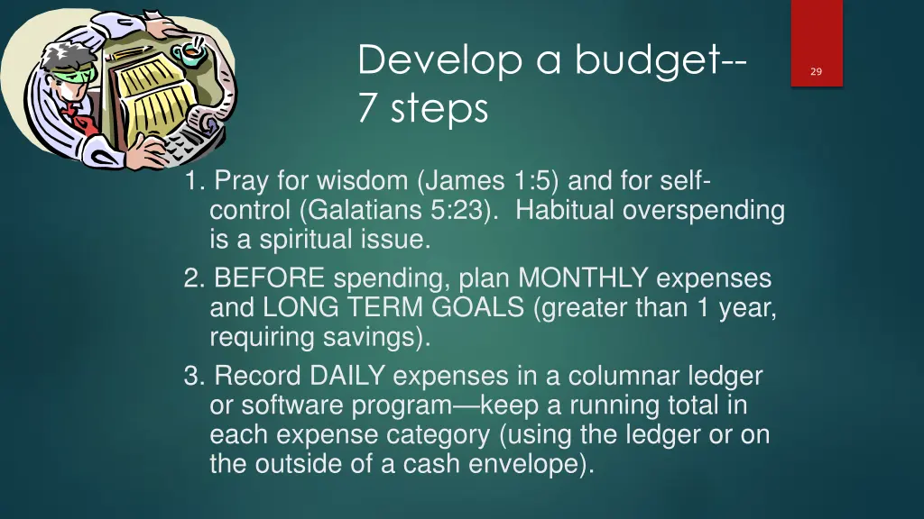 develop a budget 7 steps