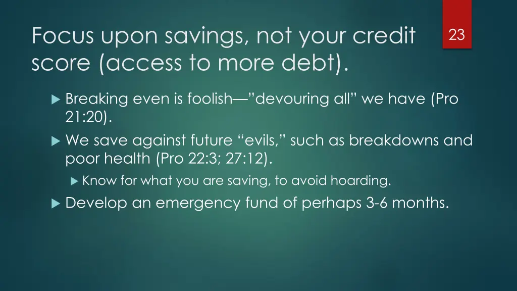 focus upon savings not your credit score access