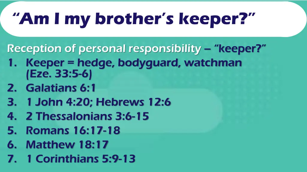 am i my brother s keeper 2